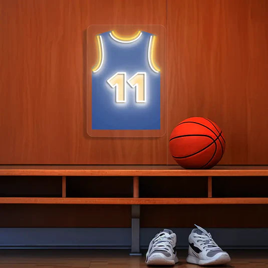 Basketball Neon Artwork