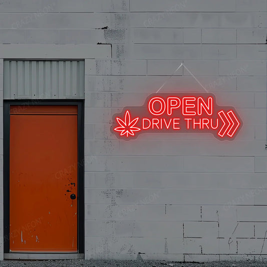 Open Drive Thru Sign